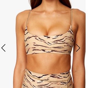 CLEARANCE !! 2 NIGHTS ONLY !! WeWoreWhat Tiger Stripe Sports Bra